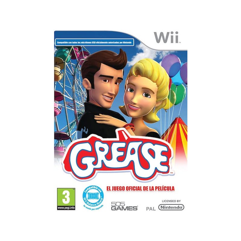 GREASE IL VIDEOGIOCHO UFFICIALE PER NINTENDO WII USATO