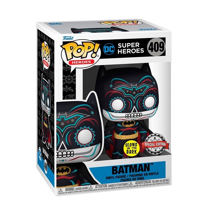 BATMAN DC SUPER HEROES FUNKO POP 409 GLOW IN THE DARK SPECIAL EDITION