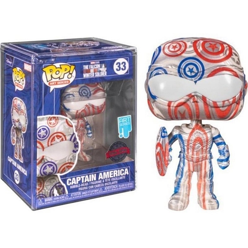 CAPTAIN AMERICA POP ART SERIES FUNKO POP 33 DA 10 CM SPECIAL EDITION