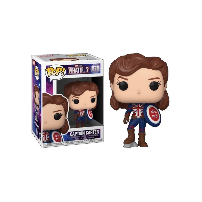 CAPTAIN CARTER DI WHAT IF MARVEL FUNKO POP 870 DA 10 CM