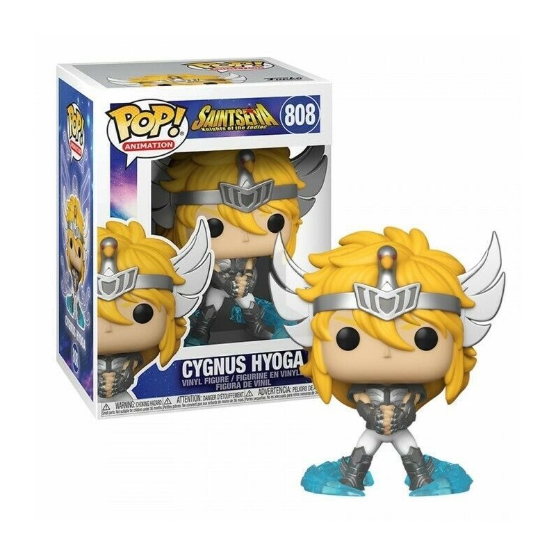 CYGNUS HYOGA CRYSTAL DI SAITNS SEIYA FUNKO POP 808 DA 10 CM CAVALIERI DELLO ZODIACO