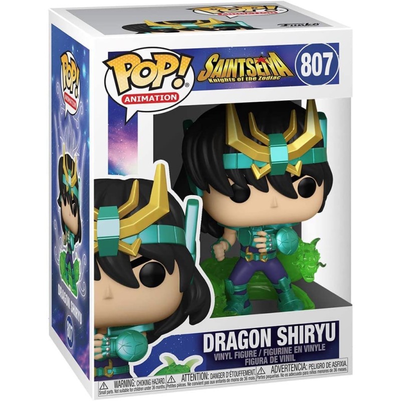 DRAGON SHIRYU SAINT SEIYA FUNKO POP 807 DRAGONE CAVALIERI DELLO ZODIACO DA 10 CM