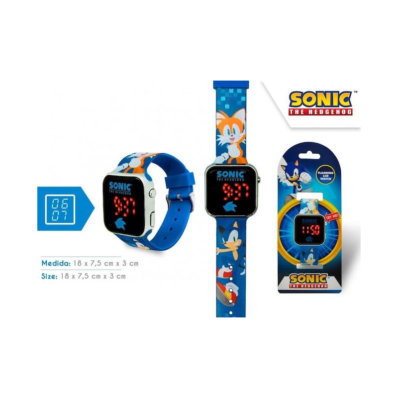 OROLOGIO DA POLSO LED SONIC E TAIL