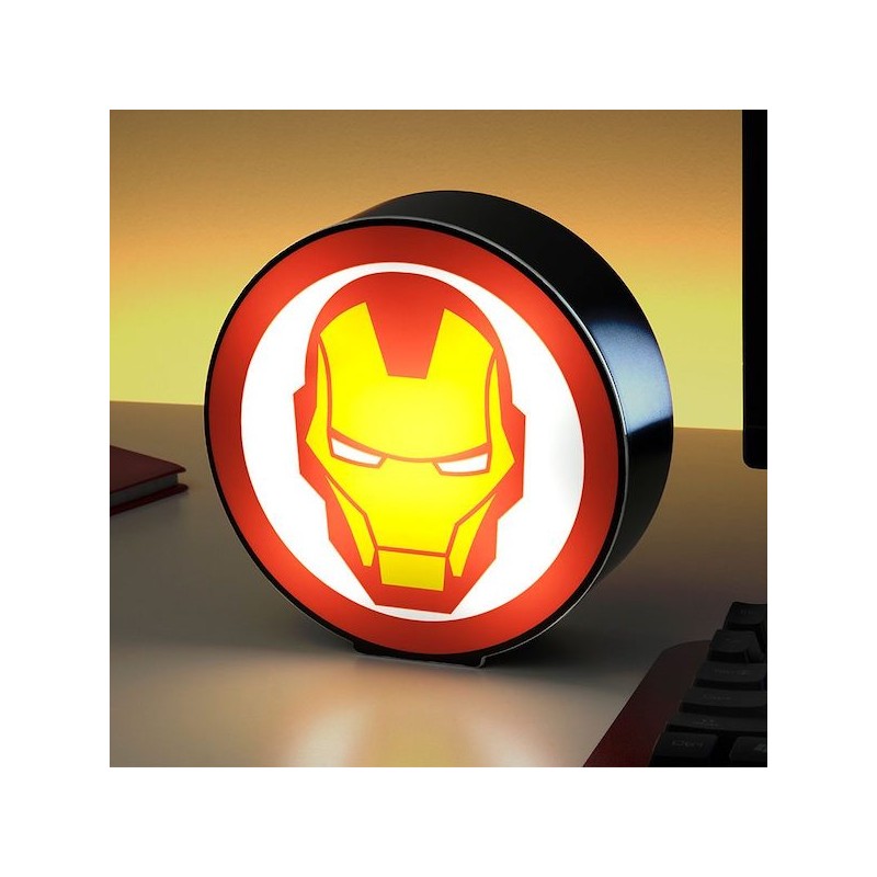 MARVEL AVENGERS BOX LIGHT LAMPADA IRON MAN 15 CM