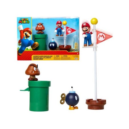 SUPER MARIO ACORN PLAINS DIORAMA SET 5PZ