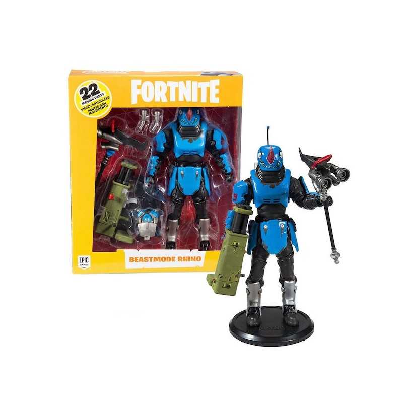 BEASTMODE RHINO ACTION FIGURE DA 18 CM DI FORTNITE