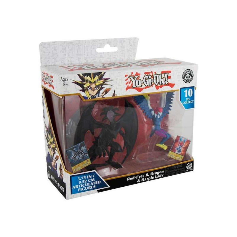 ACTION FIGURES 2-PACK RED-EYES BLACK DRAGON&HARPIE LADY 10 CM YU-GI-OH