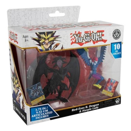 ACTION FIGURES 2-PACK RED-EYES BLACK DRAGON&HARPIE LADY 10 CM YU-GI-OH