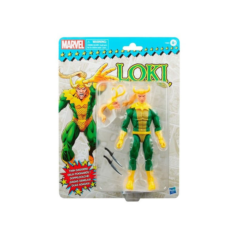 MARVEL LEGENDS RETRO COLLECTION ACTION FIGURE 2022 LOKI DA 15 CM