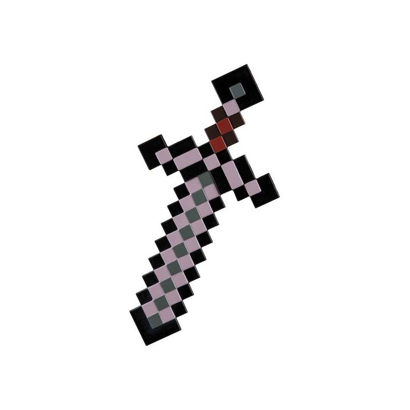 SPADA DI MINECRAFT PLASTIC REPLICA NETHER SWORD DA 51 CM