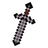 SPADA DI MINECRAFT PLASTIC REPLICA NETHER SWORD DA 51 CM