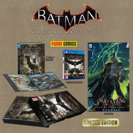 BATMAN ARKHAM KNIGHT - COMIC EDITION PER PS4 NUOVO