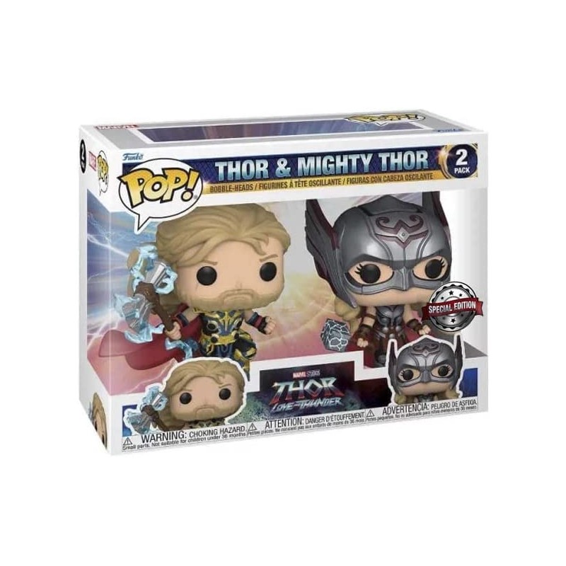 THOR E MIGHTY THOR 2 PACK MARVEL FUNKO POP SPECIAL EDITION