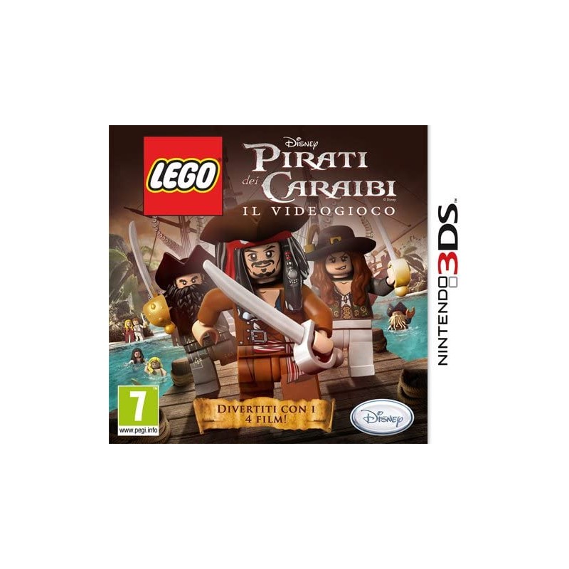 LEGO PIRATI DEI CARAIBI IL VIDEOGIOCO PER NINTENDO 3DS USATO COPERTINA STAMPATA