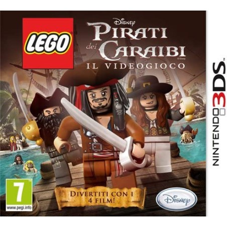 LEGO PIRATI DEI CARAIBI IL VIDEOGIOCO PER NINTENDO 3DS USATO COPERTINA STAMPATA