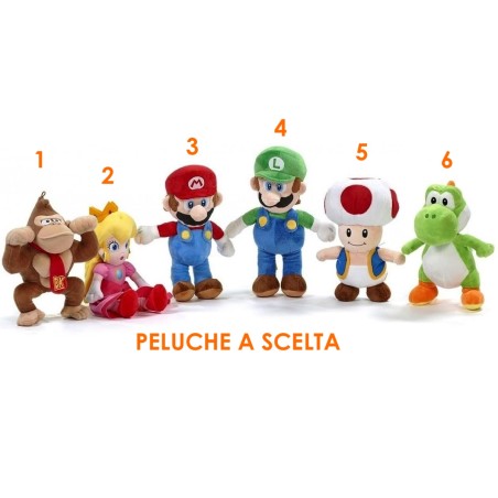 PELUCHE DI SUPER MARIO DA 30 CM A SCELTA TRA I DISPONIBILI