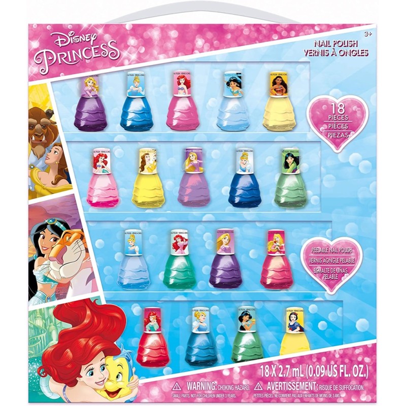 SET NAIL POLISH PRINCIPESSE DISNEY DA 18 PEZZI