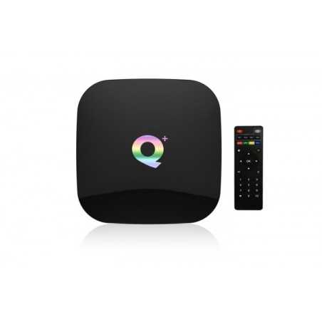 BOX ANDROID TV Q-PLUS PER VISIONE FINO A 8K CPU 4CORE RAM 4GB+64GB MEMORIA