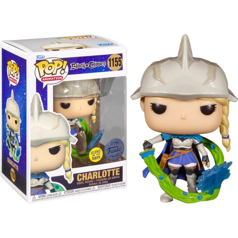 CHARLOTTE BLACK CLOVER GLOWS IN THE DARK FUNKO POP 1155