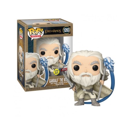 GANDALF THE WHITE IL SIGNORE DEGLI ANELLI SPECIAL EDITION GLOWS IN THE DARK FUNKO POP 1203