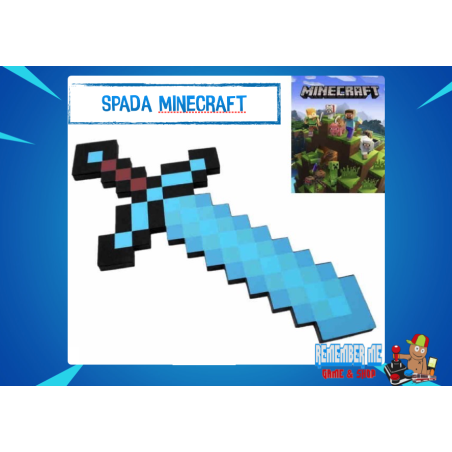 SPADA DIAMANTE DI MINECRAFT IN FOAM