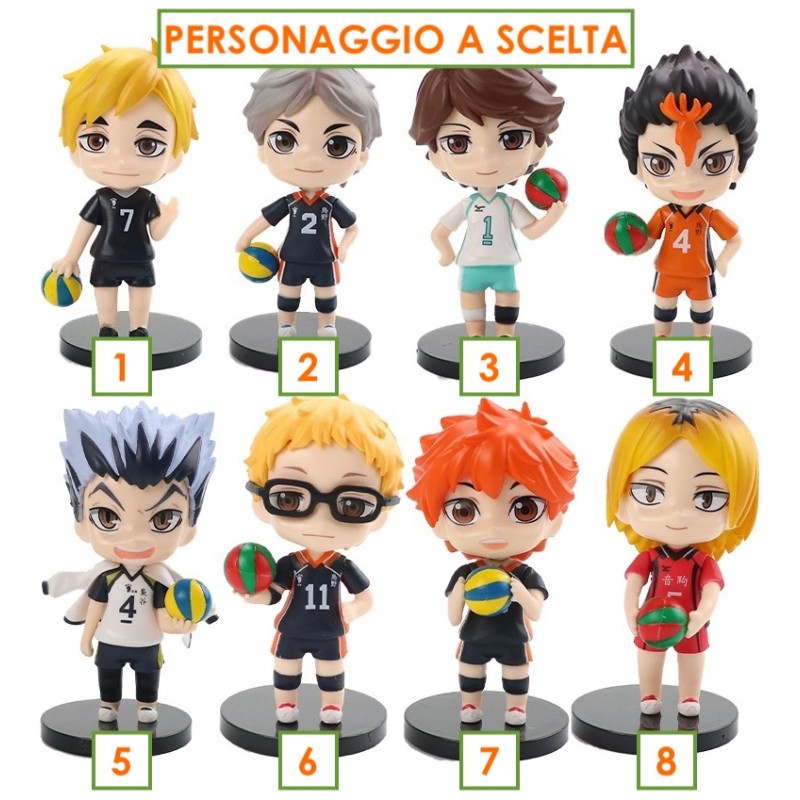 FIGURE DI HAIKYU DA 10 CM - 1 PERSONAGGIO A SCELTA