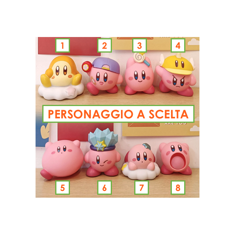 MINI FIGURE DI KIRBY - 1 PERSONAGGIO A SCELTA DA 7 CM