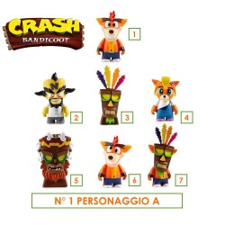 CRASH BANDICOOT VINYL MINI FIGURES DA 8 CM - 1 PERSONAGGIO A SCELTA