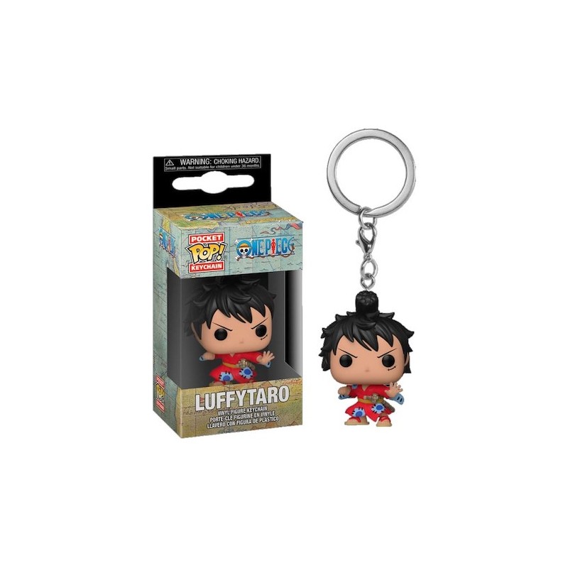 LUFFYTARO DI ONE PIECE MINI POP POCKET RUBBER LUFFY PORTACHIAVE FUNKO