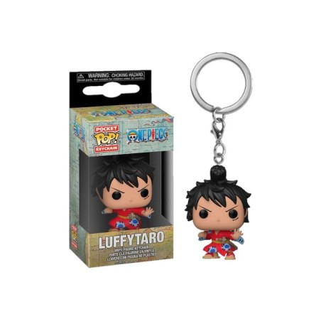 LUFFYTARO DI ONE PIECE MINI POP POCKET RUBBER LUFFY PORTACHIAVE FUNKO