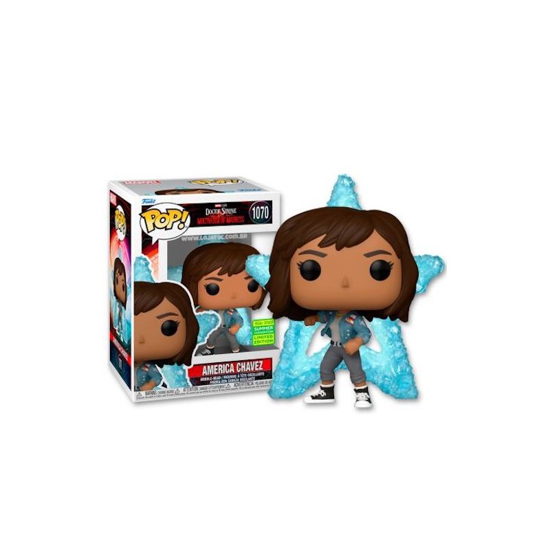 AMERICA CHAVEZ DI DOCTOR STRANGE FUNKO POP 1070 SUMMER CONVENTION 2022 LIMITED EDITION