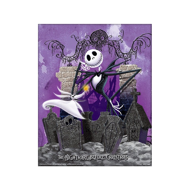 THE NIGHTMARE BEFORE CHRISTMAS - JACK SKELLINGTON 3D LENTICULAR POSTER 26x20 CM