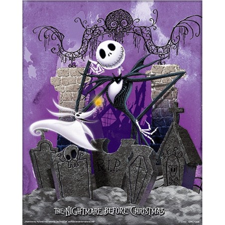 THE NIGHTMARE BEFORE CHRISTMAS - JACK SKELLINGTON 3D LENTICULAR POSTER 26x20 CM