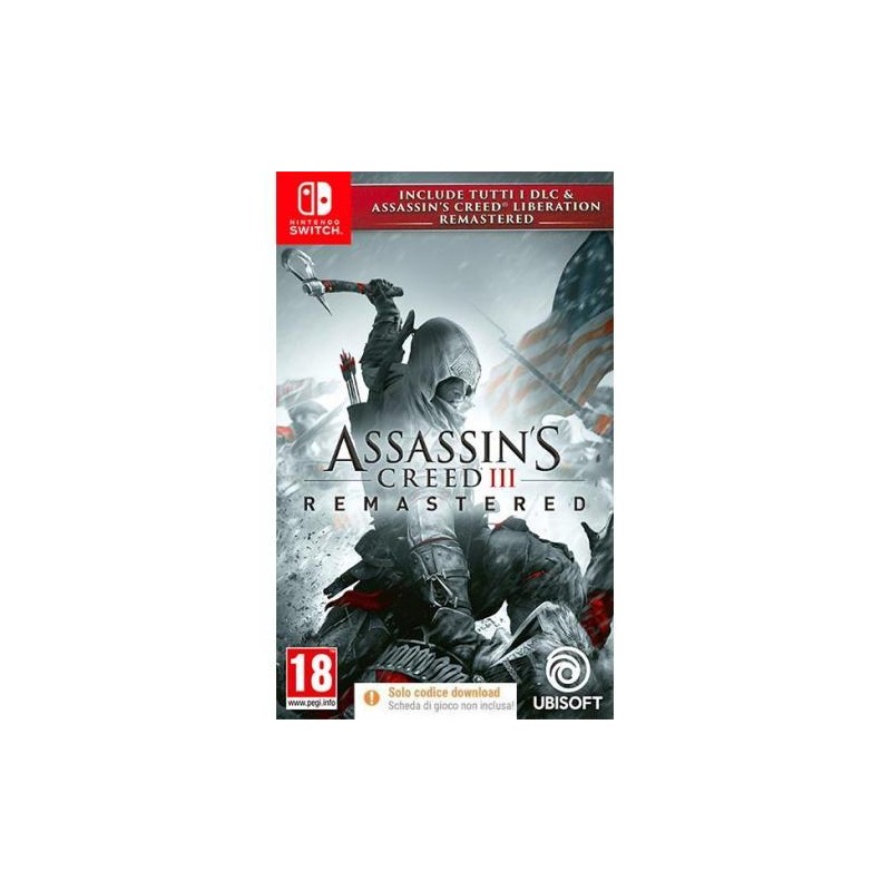 ASSASSIN'S CREED 3 + ASSASSIN'S CREED LIBERATION REMASTERED PER NINTENDO SWITCH NUOVO - CODICE DOWNLOAD