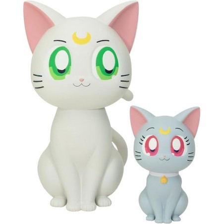 PRETTY GUARDIAN SAILOR MOON COSMOS THE MOVIE - BANPRESTO SOFVIMATES - ARTEMIS E DIANA DA 15 CM