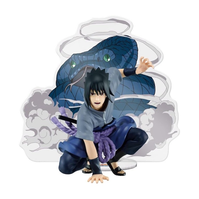 NARUTO SHIPPUDEN - PANEL SPECTACLE UCHIHA SASUKE STATUE BANPRESTO