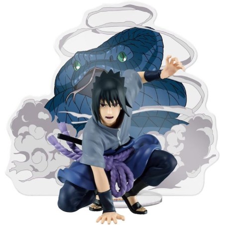 NARUTO SHIPPUDEN - PANEL SPECTACLE UCHIHA SASUKE STATUE BANPRESTO