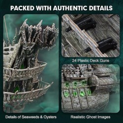 NAVE PIRATA - L'OLANDESE VOLANTE 3D PUZZLE DELLA NAVE FANTASMA DA 360 PEZZI + LUCI LED