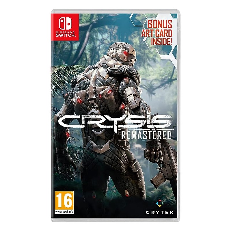 CRYSIS REMASTERED + BONUS ART CARD PER NINTENDO SWITCH NUOVO