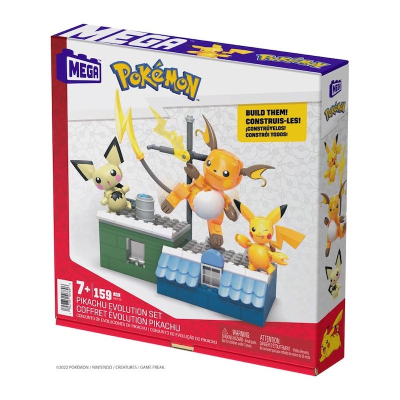 SET DI COSTRUZIONE POKÉMON MEGA SET DI EVOLUZIONE PIKACHU