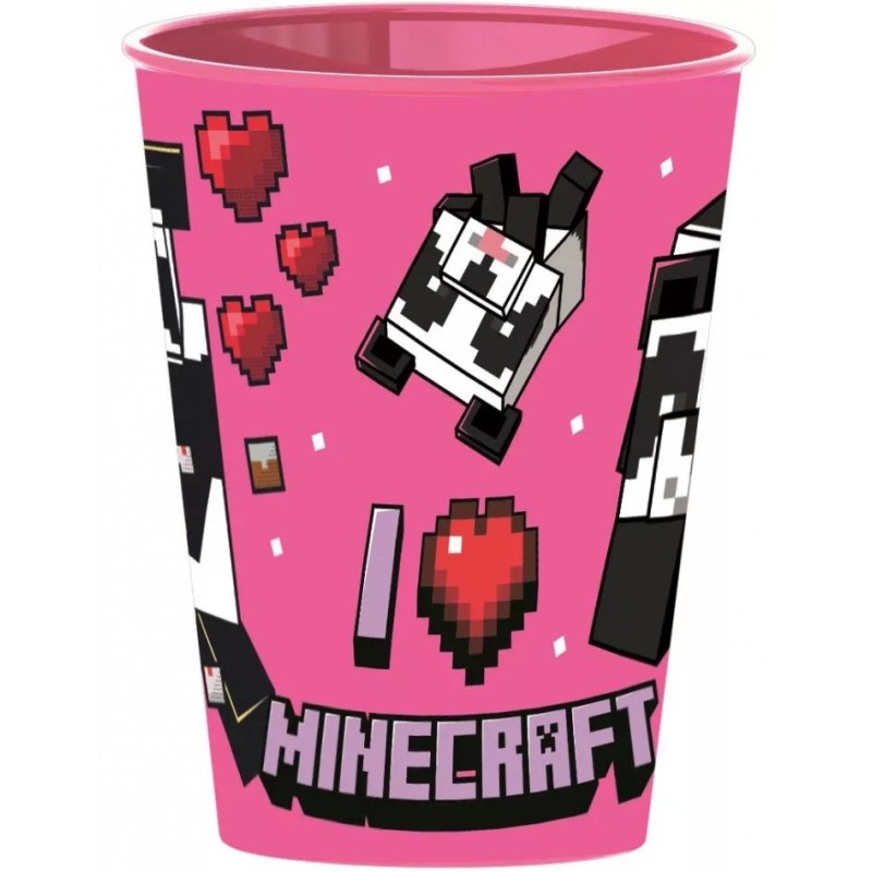 BICCHIERE MINECRAFT IN PLASTICA 260 ML