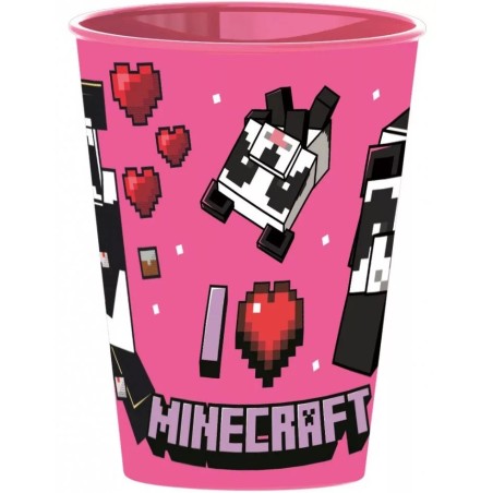 BICCHIERE MINECRAFT IN PLASTICA 260 ML