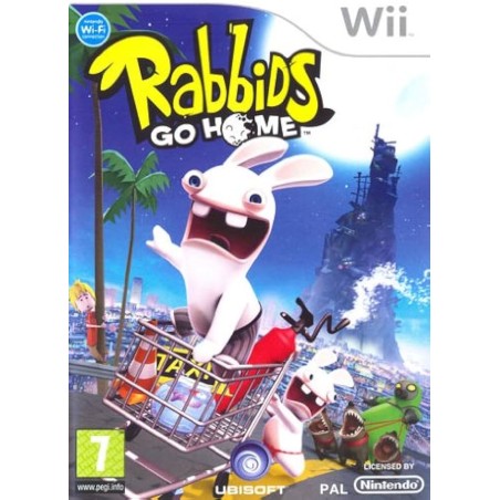 RABBIDS GO HOME PER NINTENDO WII USATO CON COPERTINA STAMPATA