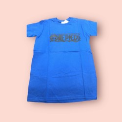 T-SHIRT LOGO ONE PIECE BLU...