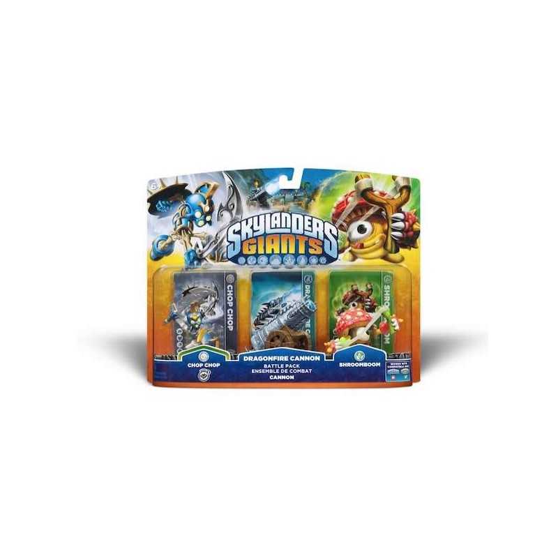 CHOP CHOP + DRAGONFIRE CANNON + SHROOMBOOM PER SKYLANDERS GINATS DI QUALSIASI CONSOLE