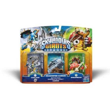 CHOP CHOP + DRAGONFIRE CANNON + SHROOMBOOM PER SKYLANDERS GINATS DI QUALSIASI CONSOLE