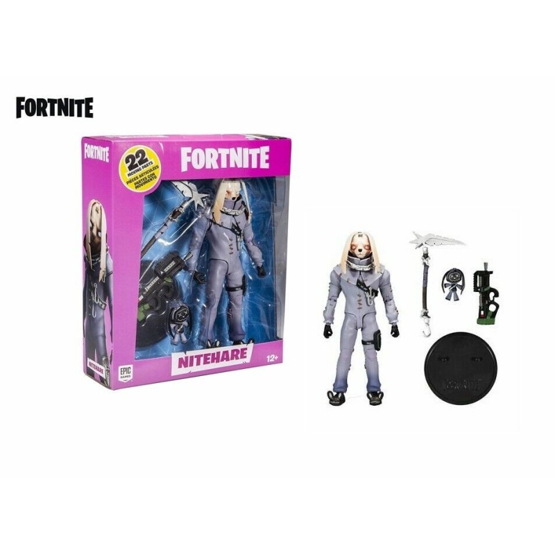 NITEHARE DI FORTNITE ACTION FIGURE DA 18CM + SET DI ARMI DA GIOCO NUOVO