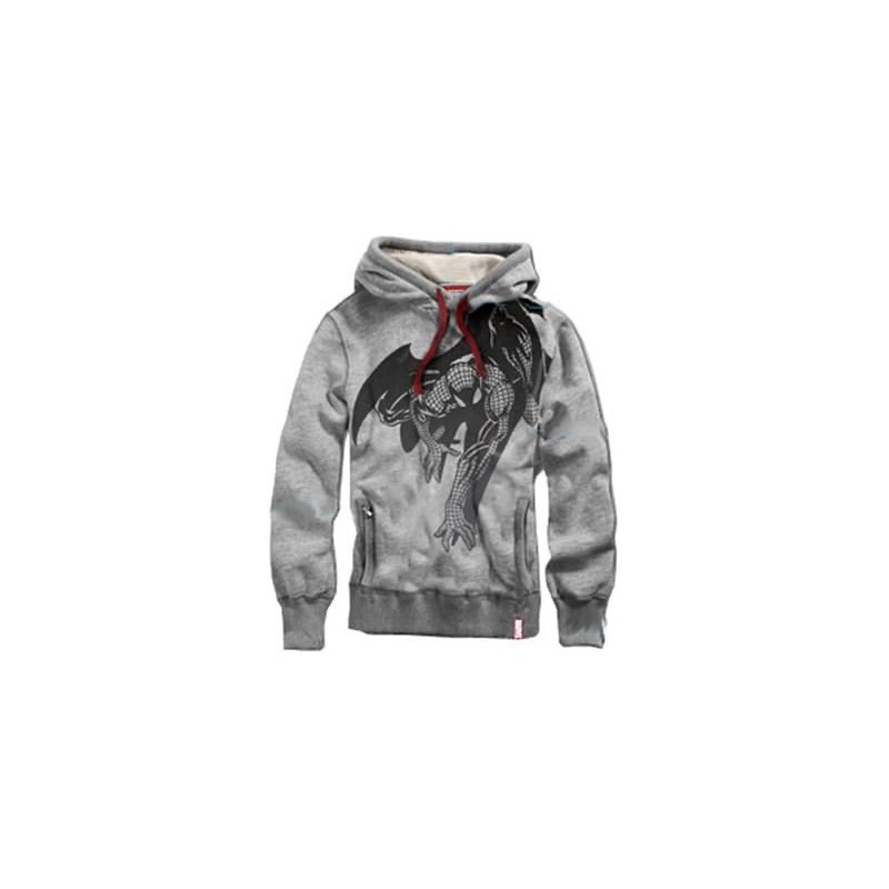 FELPA SPIDER-MAN HOODIE CROUCHING TAGLIA S COLOR GRIGIA