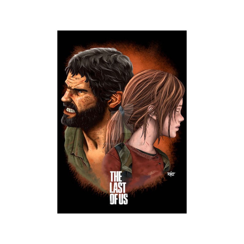 POSTER JOEL E ELLIE DI THE LAST OF US 30x42 CM