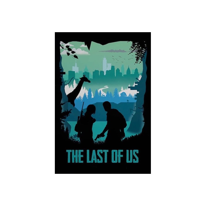 POSTER JOEL E ELLIE DI THE LAST OF US COMPLEANNO 30x42 CM